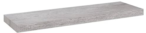 vidaXL Scaffale a Parete Grigio Cemento 80x23,5x3,8 cm in MDF