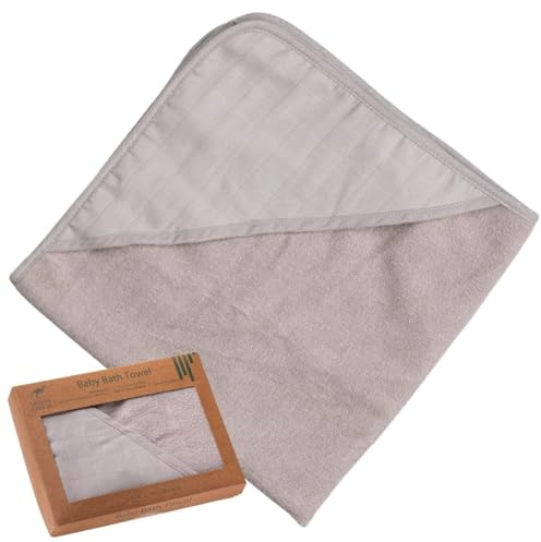 Urban Kanga Accappatoio Neonato con Cappuccio Asciugamano Neonati da Bagnetto (Moonstruck)