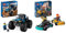 LEGO City Blue Monster Truck Toy for 5 Plus Year Old Boys & Girls, Vehicle Set with a Driver Minifig & City Go-Karts and Race Drivers, Racing Vehicle Toy Playset for 5 Plus Year Old Boys, Girls