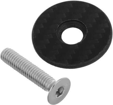 EXHUMKY 1satz Fahrrad Vorbau Kopfstützen Schutzabdeckungen Für Lenker Carbonfaser Installieren Schützt Vor Äußeren Einflüssen Kompatibel Mit Standard-headsets