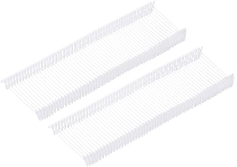 QUARKZMAN Standard Tagging Fasteners, Vanlig Plast, Standard Etikett Gun Pris-Märkningsstång för Kläder Prisetiketter 25 mm/1 tum, Förpackning med 2500 vita