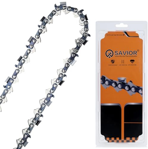 SAVIOR 50 cm Sägeketten .325 1,5 mm 78TG | Halbmeißel Kettensäge Kette Kompatibel mit Husqvarna, Dolmar, Timberpro