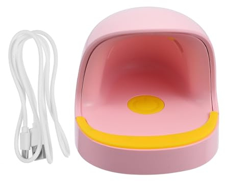 ABOOFAN Asciugatrice Per Unghie Portatile Led Mini Doppia Fonte Luminosa, Ricaricabile Usb, Polimerizzazione Rapida Per Manicure Professionale