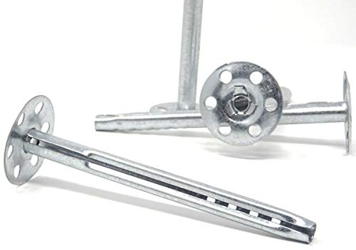 SBS Tellerdübel 8 x 170 mm 20 Stück Schlagdübel Dämmdübel Metall-Teller-Dübel Metall-Dämmstoffhalter