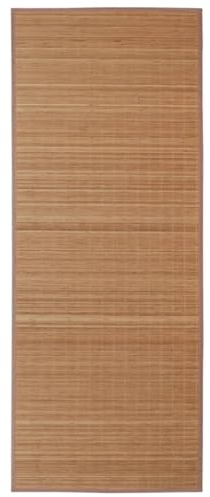 vidaXL Teppich Bambus 160x230cm Braun Bambusteppich Läufer Wohnzimmerteppich