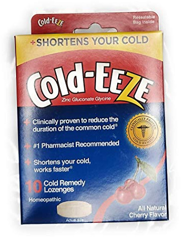 Cold-EEZE Cold Remedy Lozenges, Cherry Flavor, 10 Count