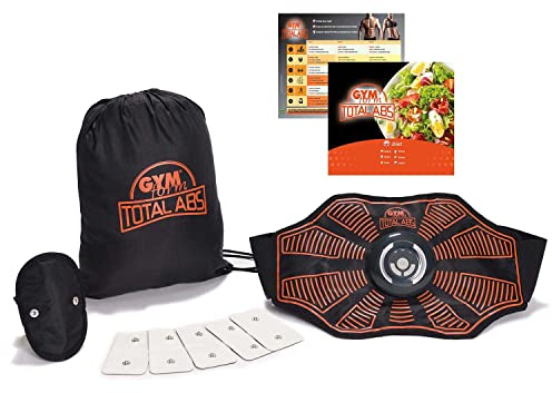 Genius Gymform Total Abs Fitness Bauchweggürtel für Damen und Herren - EMS-Trainer für Bauch, Arme & Beine - elektrischer Bauchweg Trainer Bauchmuskeltrainer für den Muskelaufbau