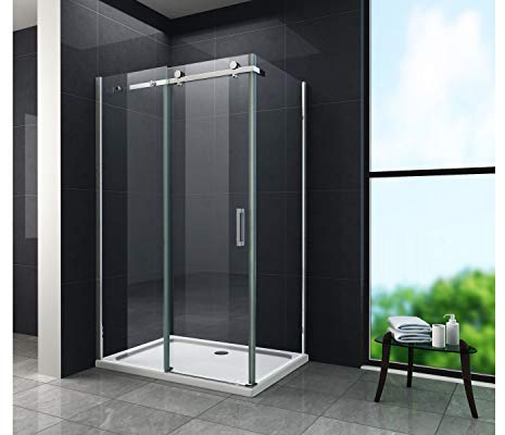 Eckeinstieg Duschkabine Dusche Stella 140 x 90 x 200cm mit Duschtasse/Duschabtrennung Duschwand