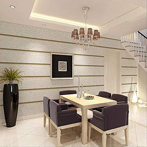libby-nice Horizontal Stripes Wallpaper For Walls 3D Suede Non woven Fabric Modern Living Room Sofa TV Background Wall Papers Home Decor Light Khaki