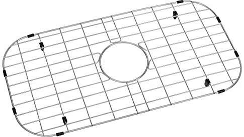 Zeesink Kitchen Sink Grid,25 3/16 X 13 Sink Protectors for Kitchen Sink,Stainless Steel Sink Grate with Center Drain