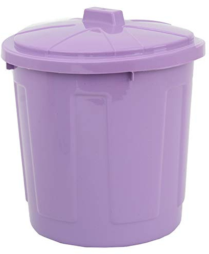 Guaranteed4less Plastic 5L Jolly Bin Waste Lid Dustbin Rubbish Recycle Kitchen Bathroom Bedroom (Lilac)