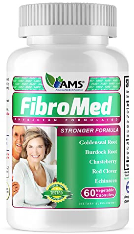 America Medic & Science FibroMed (60 Capsules) | Hormonal Balance Supplement for Women | with Chasteberry, Red Clover, Echinacea, and Other Natural Herbs | Supports Reproductive Health