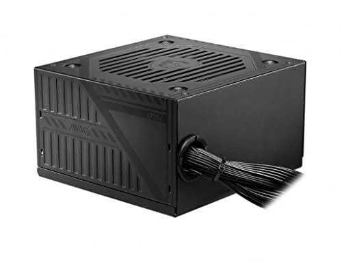 MSI mag A600DN ATX - Fuente de alimentación para PC (600 W, no Modular, 80 Plus), Color Negro