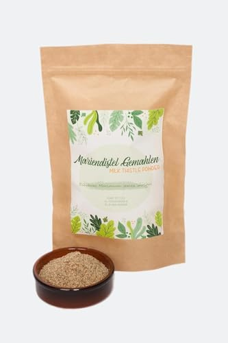 IGART Cardo Mariano Macinato 3kg 3000g, Polvere di Semi, Cardo Mariano Naturale per Tè, Tè di Cardo Mariano, Tè alle Erbe, Milk Thistle, Silybum marianum