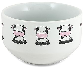 Tachinedas Kreativshop Müslischale mit Kühen Müslischüssel Kuh Porridge Schüssel Schale Frühstücksgeschirr