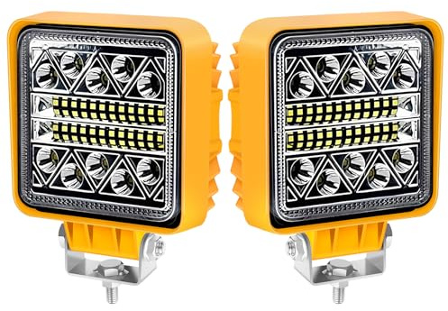 antom LED Arbeitsscheinwerfer 2Pcs -12/24/36V led scheinwerfer 6000K 3500LM Wasserdicht IP68 für Bagger, Traktoren, Schlepper, Gabelstapler, ATV, Lkw, offroad