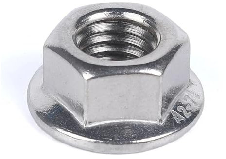 Tuercas Contratuercas Tuerca de sujeción, DIN6923 1/4 5/16 3/8 1/2 6# 8# 10# UNC 304 Acero inoxidable A2-70 Tuerca de bloqueo de metal hexagonal dentada deslizante Spinlock)(3 8 16 UNC(5pcs))