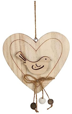 TOKIDNY Hängende Anhänger wandverkleidung wand polsterung wedding decor hochzeitsdeco DIY Holzhandwerk hängendes Kunsthandwerk Hochzeitsdekoration hängende Verzierung in Herzform Hölzern