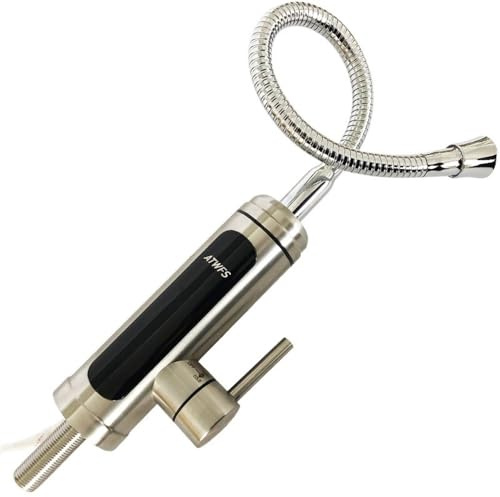 YUCHUANGYE Electric Tap Hot Water Heater Faucet Kitchen Heating Water Tap Instant Heat Electric 220v Stainless Steel With Temperature Display Hot Water Tap