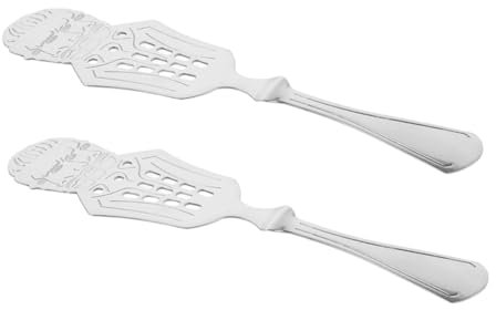 Alipis 2pcs Stainless Steel Absinthe Spoon Filter Handheld Cocktail Dripper for Bartending User Friendly Design for Smooth Absinthe Preparation Easy to Clean for Home Bar Use