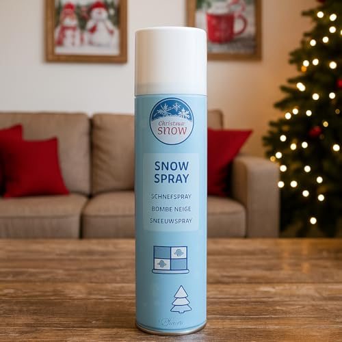 VARZI Spray Neve Artificiale 300ml, Effetto Innevato Realistico per Vetri, Alberi e Decorazioni Natalizie, Bomboletta in Metallo 1956