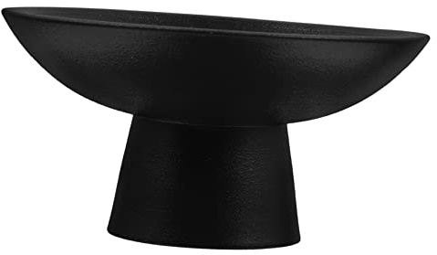 POPETPOP Coupe à Fruits Céramique Sur Pied Bol à Fruits Moderne Support De Service Pour Comptoirs De Cuisine