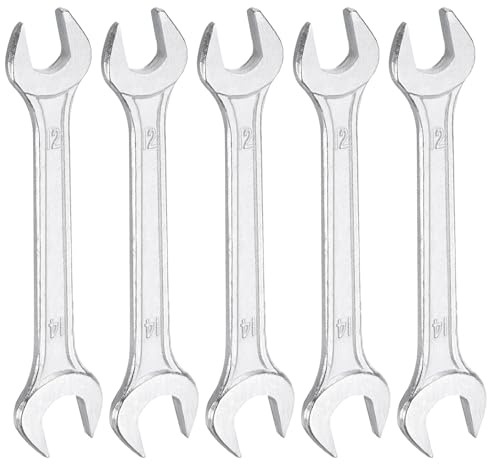 QUARKZMAN 5Pcs Clé à Fourche Doublees 12mm x 14mm Métrique Clé Plate Petite