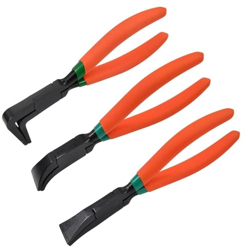 SPEEDWOX 3PCS 7-Inch Metal Hand Seamer Small Metal Sheet Straight Bender Plier Tools Flattening Form Edge Seamer Seaming Plier with Ergonomic Handle for Bending and Flattening Hand Tool