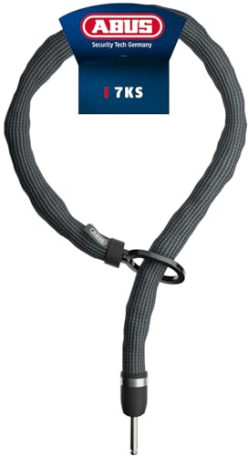 ABUS Einsteckkette Adaptor Chain Superior 7KS, mit Tasche, 100 cm | Rahmenschloss-Einsteckkette mit 7 mm Vierkantkette, gehärtetem Stahl, kompatibel mit ABUS Rahmenschlössern