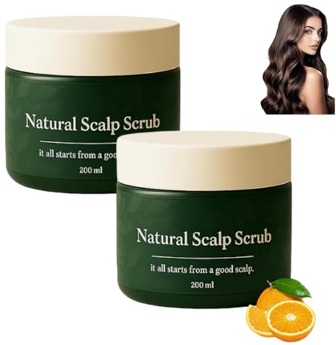 Scrub naturale per il cuoio capelluto, scrub esfoliante delicato alle erbe per il cuoio capelluto, pulizia profonda, formula botanica delicata, allevia la secchezza