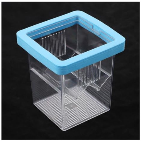 Faunarium Insektenbox Schwimmende Zuchtbox for Aquarien Schnecken Terrarium(Blue)