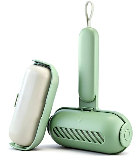 Sliner 2 Pack Reusable Lint Roller for Pet Hair New Silicone Washable Sticky Roller Portable Lint Remover Extra Sticky Cat Dog Hair Remover for Pet Clothes Sofa