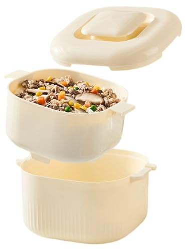 Olla de arroz para microondas, 1700 ml, para cocinar al vapor de alimentos, para pasta, pasta, hogar, cocina, microondas, restaurante