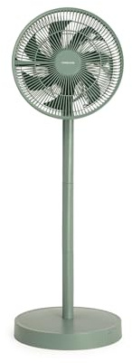 CREATE / AIR STAND FOLDABLE/Ventilador plegable de pie verde sage/Sistema de oscilación automática de 75°, altura regulable, 3 velocidades, silencioso, 50W