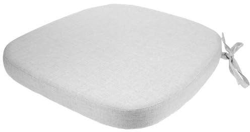 SAFIGLE Booster Seat Cushion for Dining Chair, High-Density Foam Horseshoe-Shaped Pad 43x42x5cm with Removable Strap, Light Gray Travel and Home Dining Chair Booster Pad