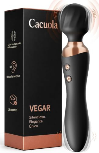 Cacuola Vibradorador Mujer Doble Cabezal 360° Rotativo Kit de Masaje | Vibradorador Mujer Juguetes Eróticos Compacto, Silencioso, Impermeable, Batería Duradera Estable, Zona G Y uso Anal Cómodo