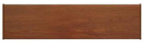 davanzale in PVC marrone, 60 x 20 x 4,5 cm | Utilizzabile per interni ed esterni, resistente all'umidità, facile da pulire, montaggio semplice con adesivo