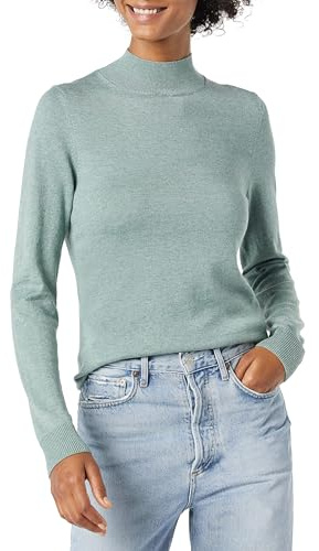 Amazon Essentials Damen Leichter Pullover mit Stehkragen (in Übergröße erhältlich)