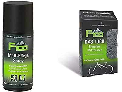 Dr. Wack - F100 Matt-Pflege Spray 250 ml I Für die Premium Pflege von Fahrrädern & Oberflächen & F100 DAS TUCH 40 x 40 cm I Mikrofasertuch für kratzfreies Polieren von empfindlichen Lacken