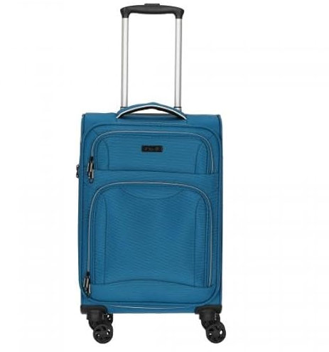 D&N Travel Line 9204-4-Rollen-Kabinentrolley S 55 cm blau