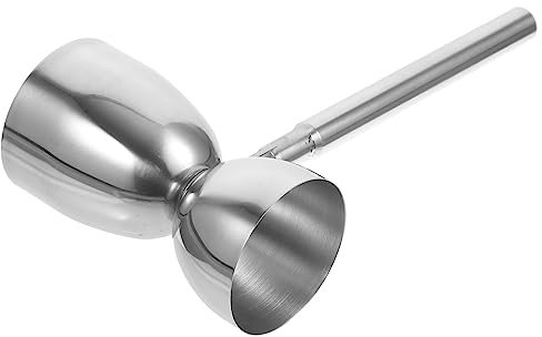 Luxshiny Stainless Steel Double-Sided Jigger Measuring Cup for Accurate Cocktail Mixing for Home Bar Party and Restaurant Use