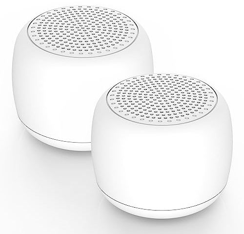 Babelio White Noise Sound Machine for Adults Kids Baby, Mini, 15 Non-looping Sounds, Timer, Memory Function, Easy to Pocket and Travel White 2 Pack