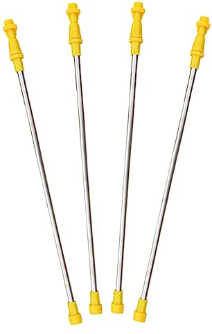 Toddmomy Stainless Steel Sprayer Pole Replacement 4-Pack Long Gardening Sprayer Rod Extension Wand for Agricultural Garden Sprayers