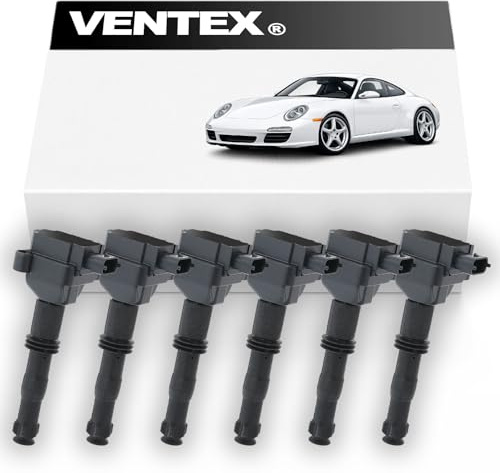 6pcs VENTEX® Ignition Coil Pack VXS1706 compatible with Porsche 911 996 997 986 987