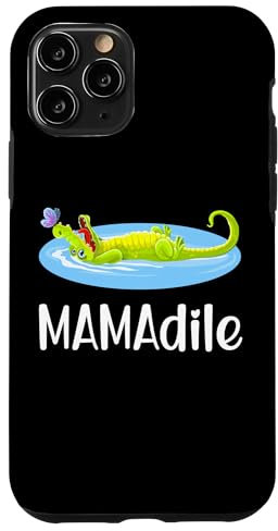 Coque pour iPhone 11 Pro MAMADILE - Carte mère crocodile pour la fête des mères