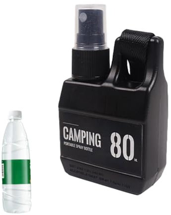 Botella pulverizadora de agua | Botella multifuncional recargable de 80 ml para exteriores – Botella de spray pequeña con gran área de cobertura, pulverizador de niebla reutilizable para camping