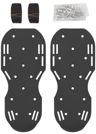 Frfik Belüftungsschuhe für Rasen, Rasenbelüfter, 2X Rasen-Belüftungsschuhe mit Stabiler Sohle, Nieten vormontierte Schuhe, robuste Werkzeuge zum Belüften von Rasen, Gartenbelüfter für Terrassenrasen