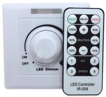 Dimmer LED 200W 400W 600W interruttore di controllo remoto AC220V AC110V con telecomando dimmer di fase a bordo di uscita continuo(600W)