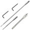 atnayo 5 Pcs 1/4 Drill Extension Bar Set, 6 and 12 Spade Bit Holder with 2 Pieces Key for Wood Turners Furniture Carpentry