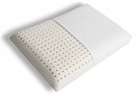 Bio-Latex-Kissen für Seiten- und Rückenschläfer, stützende Nacken- und Schulterschmerzlinderung, ideales Queen-Size-Schaumstoffkissen, 60 x 40 x 10 cm